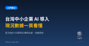 台灣中小企業 AI 導入現況數據一頁看懂。阿福AI 統計資料頁精選圖