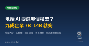 地端 AI 要選哪個模型?九成企業 7B–14B 就夠(精選圖)